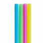 ALINK Assorted Bright Colors Jumbo Smoothie Straws, Pack of 100 Pieces