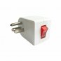 Oviitech Grounded Outlet Wall Tap Adapter with Red Indicator On/Off Power Switch