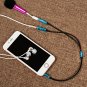 Mic Audio Splitter Headphones Headset Adapter Headphone and for Gaming PS4 Xbox