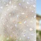 RABBITGOO stained glass window film frosted static cling 34.5"x78.7"(90x200cm)