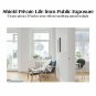 RABBITGOO stained glass window film frosted static cling 34.5"x78.7"(90x200cm)