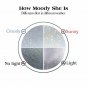 RABBITGOO stained glass window film frosted static cling 34.5"x78.7"(90x200cm)