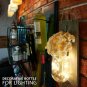 Chen Mason Jar Sconces LED - Fairy Lights,Vintage Wrought Iron Hooks, Silk...