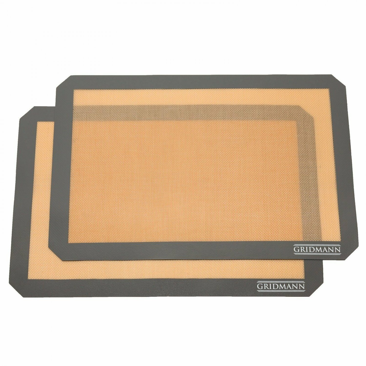 GRIDMANN Pro Silicone Baking Mat - Set of 2 Non-Stick Half Sheet...