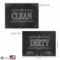Reversible Double Sided Dishwasher Magnet Clean Dirty Flexible Flip Sign 3x4"
