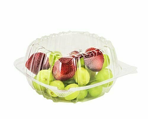 Dart Container 100 Piece, Clear Hinged Plastic Food Take Out To-Go/Clamshell ...