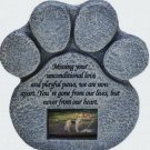 Urns Paw Print Pet Memorial Stone Gravestones Picture Grave Garden Dog Puppy New
