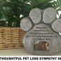 Urns Paw Print Pet Memorial Stone Gravestones Picture Grave Garden Dog Puppy New