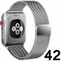 For Apple Watch Band 42mm, iWatch Bands 42mm for Men Series 3 2 1 Silver