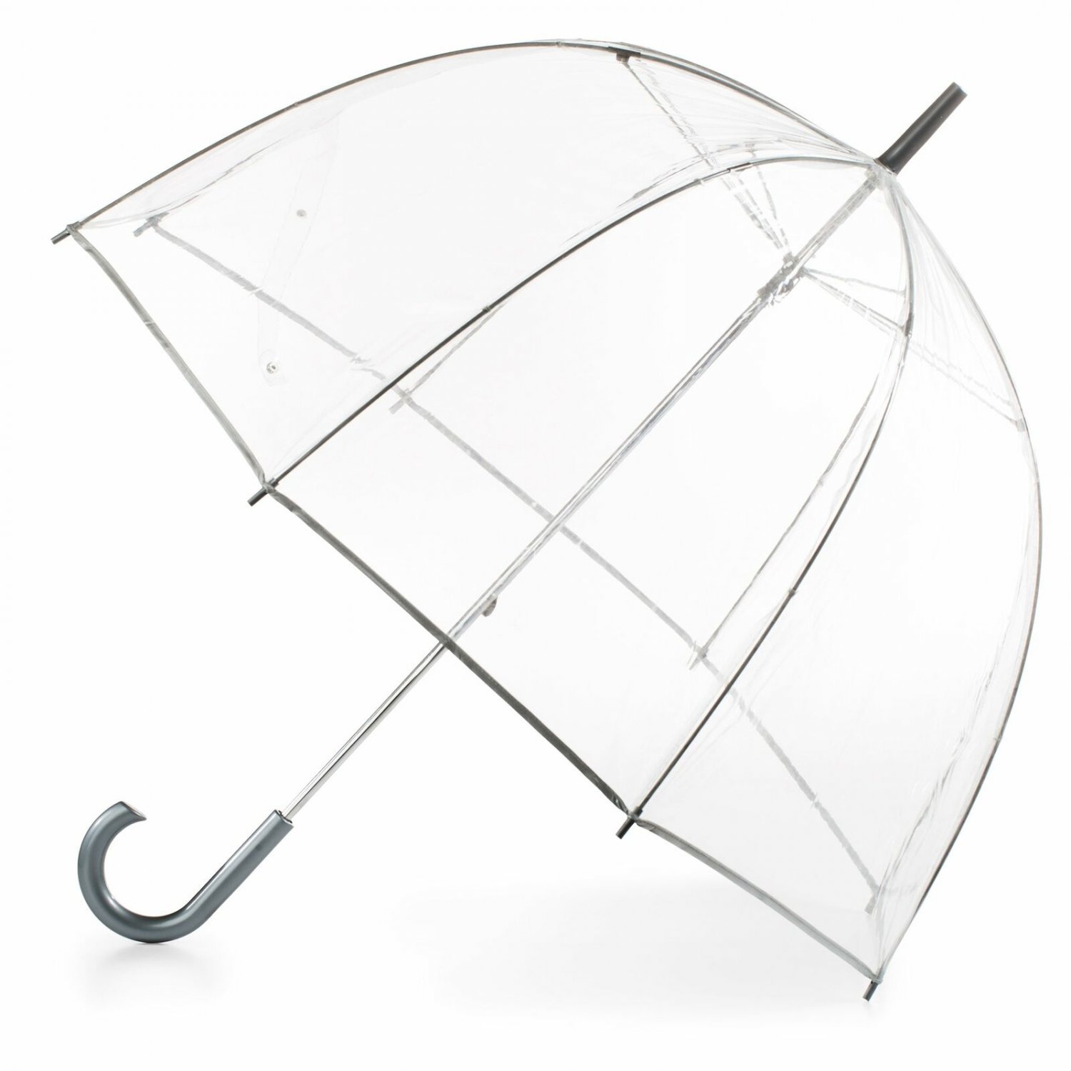 Dome Umbrella Clear Bubble Canopy 52in Curved Handle See Through Transparent Big