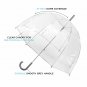Dome Umbrella Clear Bubble Canopy 52in Curved Handle See Through Transparent Big