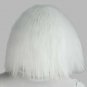 eNilecor Short Fluffy Bob Kinky Straight Hair Wigs with Bangs Synthetic Heat +