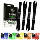 RHINO USA Soft Loop Motorcycle Tie Down Straps - Guaranteed 10,427lb Max Brea...