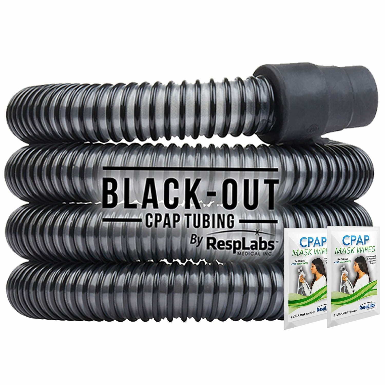 6FT Black Out CPAP Mask Tubing Hose Replacement For ResMed Philips Respironics