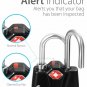 4 PACK TSA Lock Travel Luggage Suitcase 3 Digit Combination Resettable Padlock