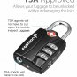 4 PACK TSA Lock Travel Luggage Suitcase 3 Digit Combination Resettable Padlock