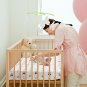 Girls Soft Crib Sheets Pack Of 2 Pink Baby Stretchy Fitted Mattress Covers