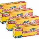 Propack Storage Bags, Twist Tie 1 Gallon 150 Count Pack of 4 600 Storage Bags ..