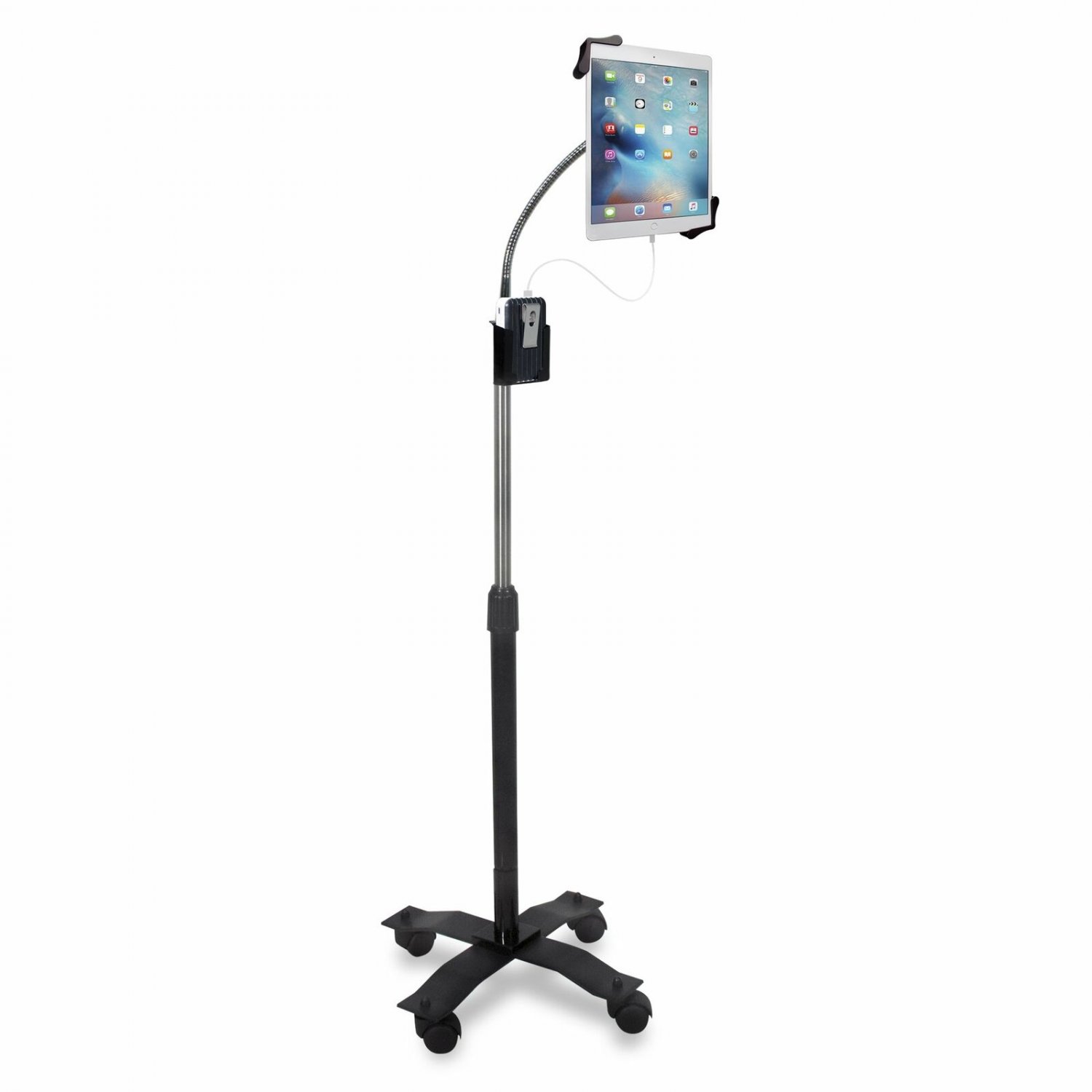 for iPad Pro Air Floor Stand Gooseneck 7-13" Tablet Holder Mount Flexible Adj...