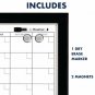 Magnetic Dry Erase Calendar Planner Combo Board Frame Cork Strip Wall Schedule