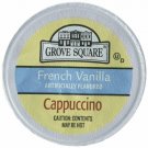 Grove Square Cappuccino French Vanilla 50 Single Serve Cups Coffee Pods K-Cups
