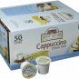 Grove Square Cappuccino French Vanilla 50 Single Serve Cups Coffee Pods K-Cups