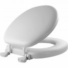 Bemis Padded Round Closed Front Toilet Seat Lid Cover Soft Slow Close Lift Off