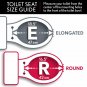 Bemis Padded Round Closed Front Toilet Seat Lid Cover Soft Slow Close Lift Off