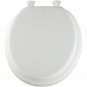 Bemis Padded Round Closed Front Toilet Seat Lid Cover Soft Slow Close Lift Off