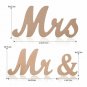 Haperlare Modern Vintage Style Mr and Mrs Sign Mr & Mrs Wooden Letters Rustic...