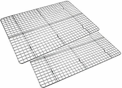 Checkered Chef Cooling Racks for Baking - Baking Rack Twin Set.Stainless Steel..
