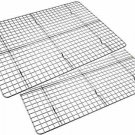 Checkered Chef Cooling Racks for Baking - Baking Rack Twin Set.Stainless Steel..