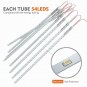 BlueFire Upgraded 50cm 10 Tubes 540 LEDMeteor Shower Rain Lights, Drop/Icicle...