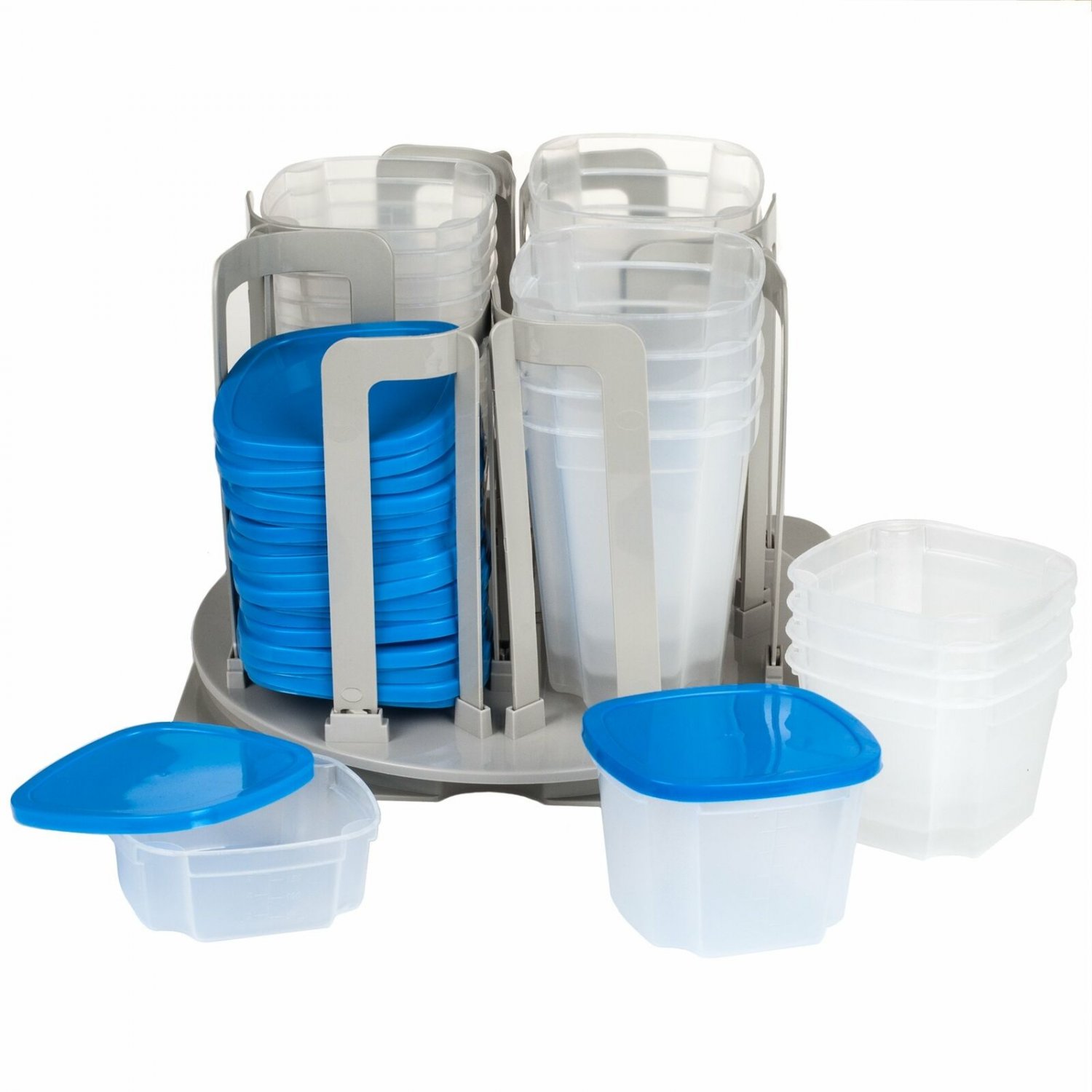 Chef Buddy Storage Container Carousel Organizer &acirc;�� Rotating Kitchen Cabinet an...