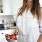 LiveFresh Premium Fine Mesh Stainless Steel Strainer with Non Slip Handle