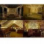 10 Ft. LED Window Curtain Icicle Lights with Remote & Timer, 300-LED Fairy...