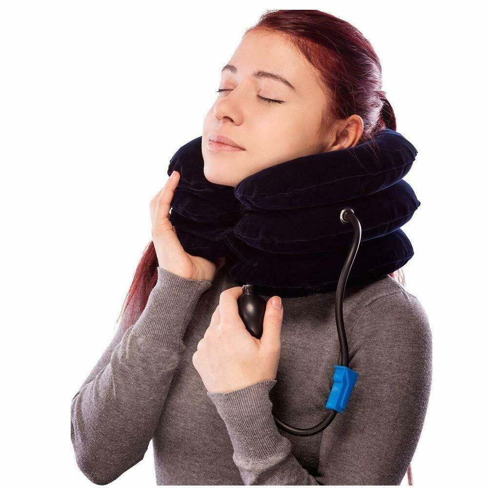 What The Doctor Recommends Cervical Spine Neck Traction Device, Inflatable Ne...