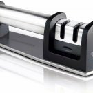 Zulay Kitchen Manual Stainless Steel Knife Sharpener for Straight and Serrate...