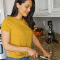 Zulay Kitchen Manual Stainless Steel Knife Sharpener for Straight and Serrate...