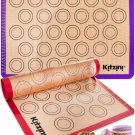Macaron Silicone Mat Set of 2 - Two Half Non Stick Sheet Pastry Mat - Large ....