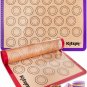 Macaron Silicone Mat Set of 2 - Two Half Non Stick Sheet Pastry Mat - Large ....