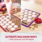 Macaron Silicone Mat Set of 2 - Two Half Non Stick Sheet Pastry Mat - Large ....