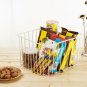 SANNO Household Wire Storage Basket Bins Organizer with Handles for Kitchen ....
