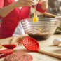 Silicone Cooking Utensils Set for Kitchen: 7 Piece Red Silicone Kitchen Utensil.