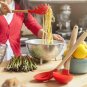 Silicone Cooking Utensils Set for Kitchen: 7 Piece Red Silicone Kitchen Utensil.
