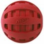 Nerf Dog Checker Squeak Rubber Ball Dog Toy, Small/Medium, Red
