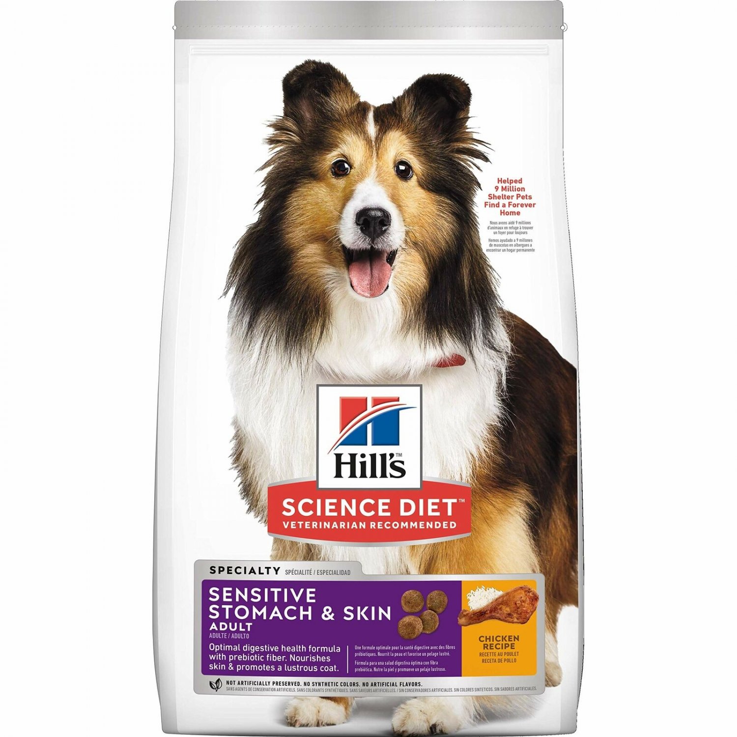 Hill'S Science Diet Adult Sensitive Stomach & Skin Dog Food, 15.5 Lb Bag