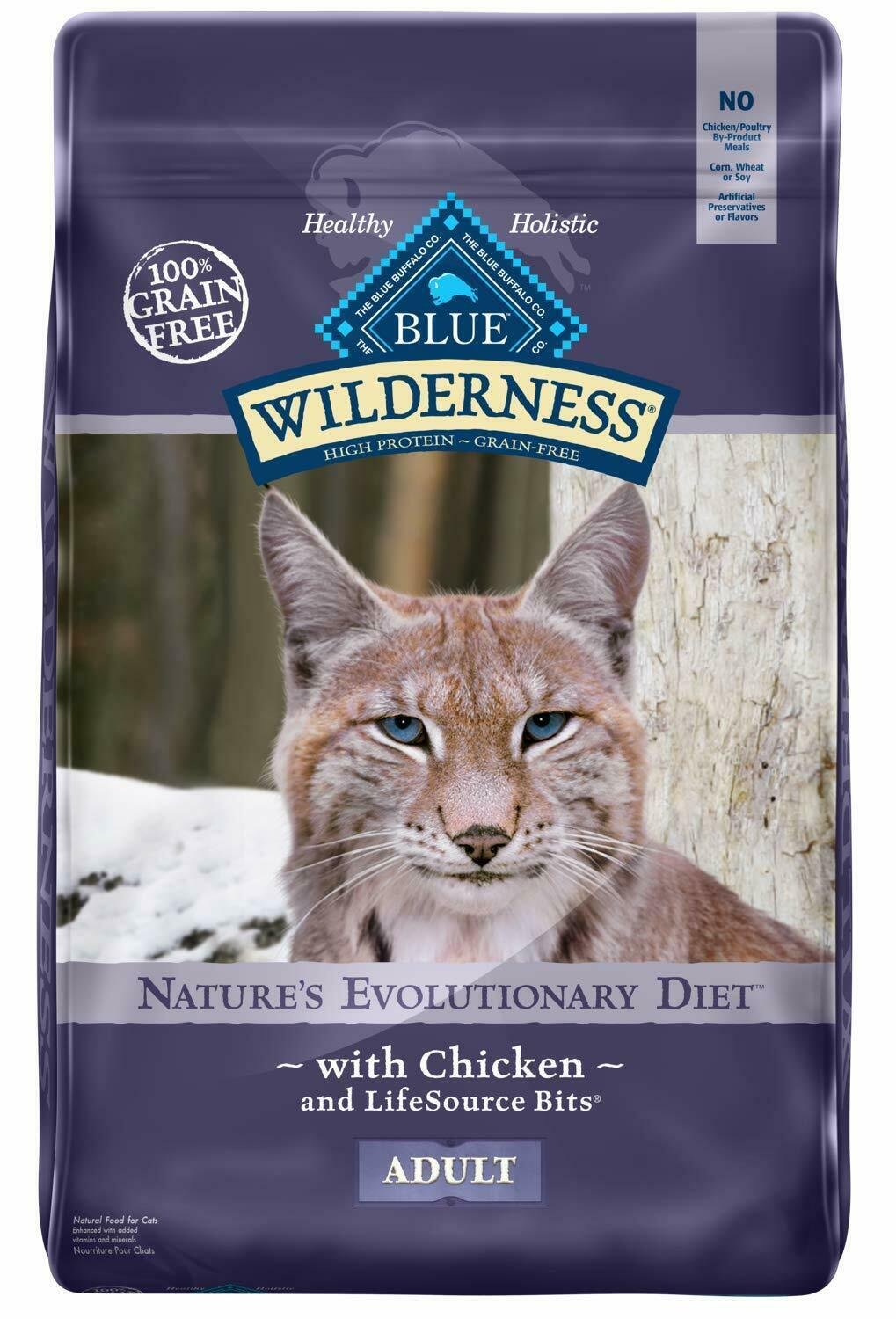 Blue Buffalo Wilderness High Protein Grain Free,Natural Adult Dry Cat Food 12-Lb