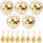 Gold Confetti Balloons 20 Pieces, 12 Inches Party Balloons With Golden ....