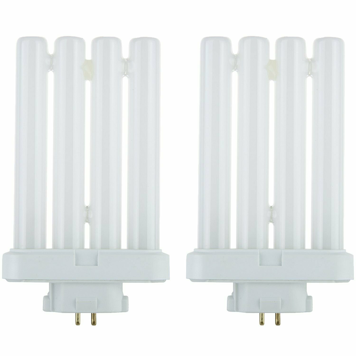 Sunlite Compact Fluorescent 27W Quad Tube GX10Q-4 Base Warm White Light Bulb 2pk